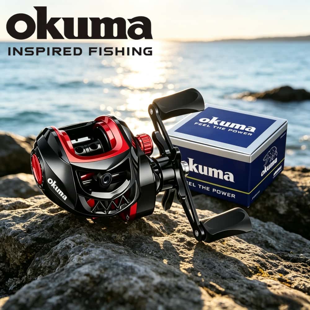 Abu Garcia Reel Max - Okuma Baitcasting Visreel 7.2:1 Hoge Overbrengingsverhouding